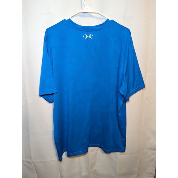 Under Armour Men's Size XXL Heat gear Blue Short Sleeve Shirt - Picture 11 of 14